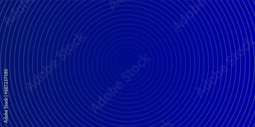 Abstract glowing circle lines on dark blue background. Geometric stripe line art design. Modern shiny blue lines. Futuristic technology concept. Suit for poster  cover  banner  brochure  website art