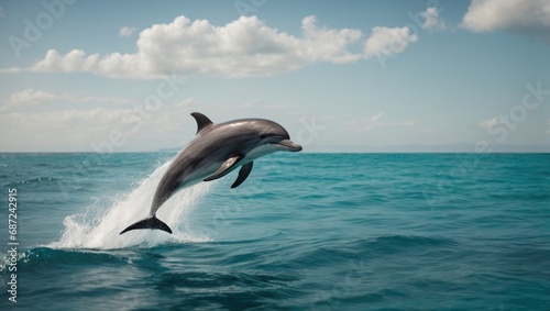 Dolphin jumps out of the ocean © UniquePicture