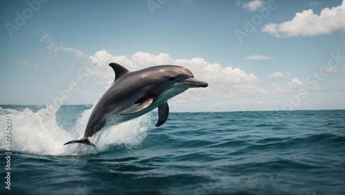 dolphin jumping out of water