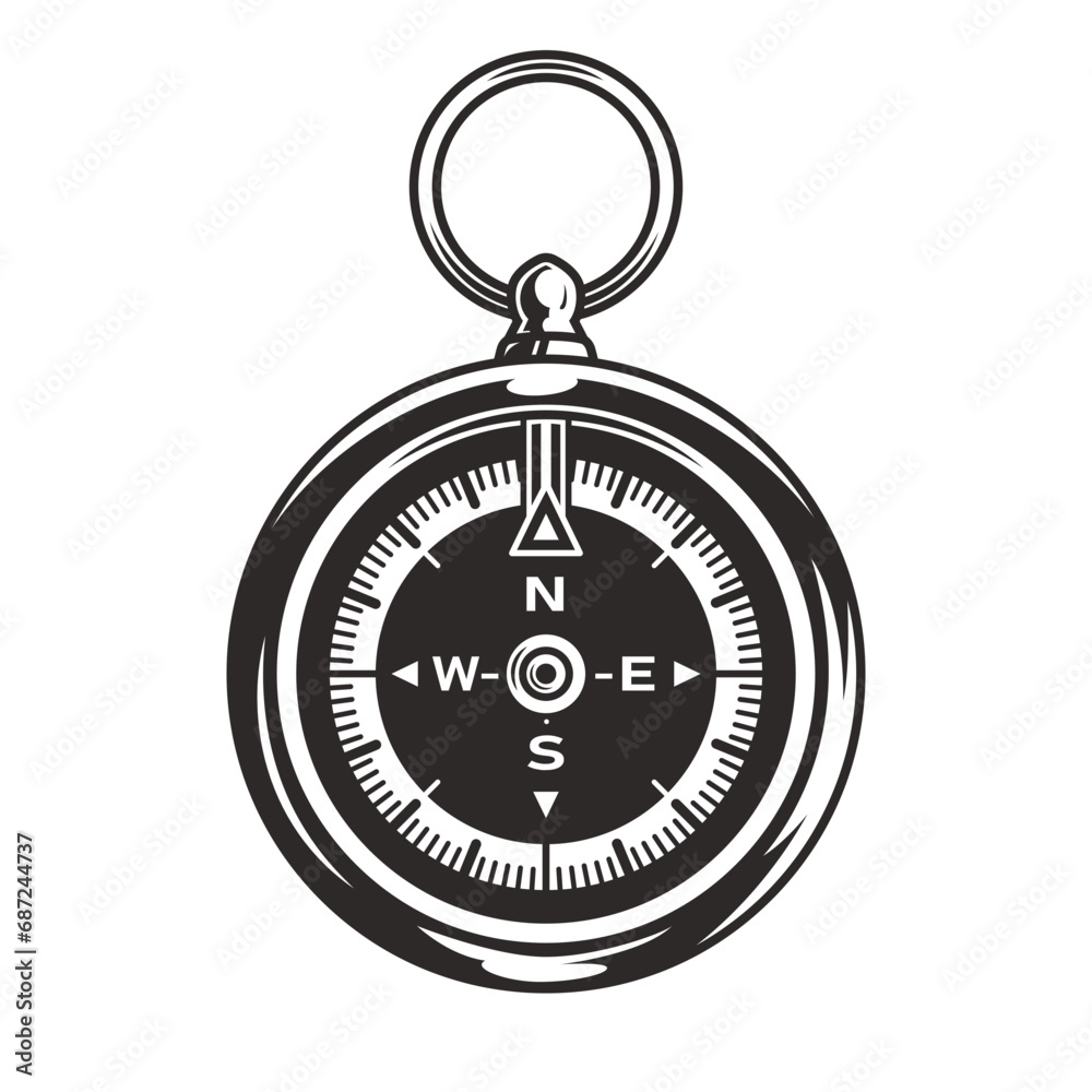 Kompass, Hiking, Camping - Symbol. Vector Kompass, Hiking, Camping - Symbol. Vector