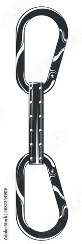 Bushcraft, Hiking, Camping - Symbol. Vector
