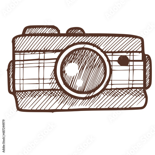 Bushcraft, Hiking, Camping - Symbol. Vector