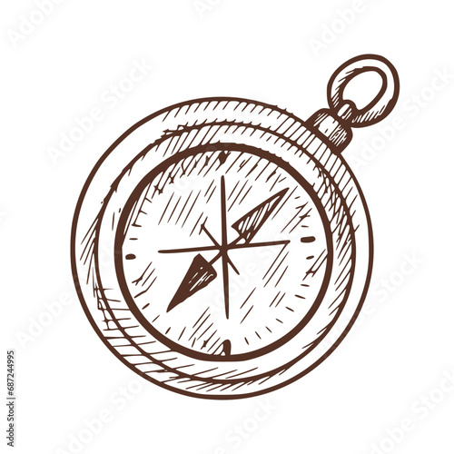 Bushcraft, Hiking, Camping - Symbol. Vector