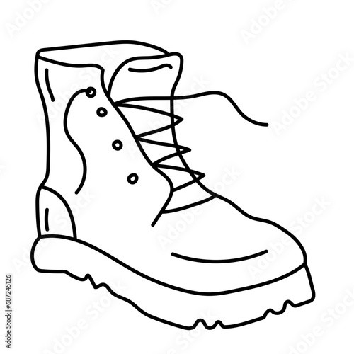 Bushcraft, Hiking, Camping - Symbol. Vector
