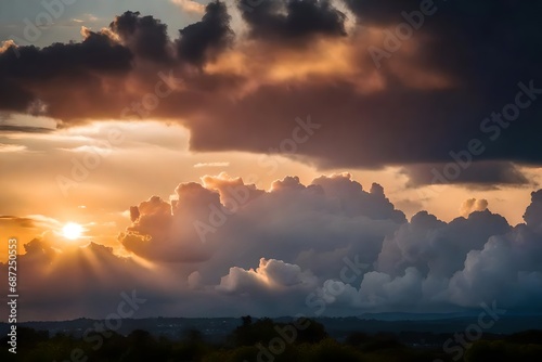 a gorgeous picture of a cloudy sky at sunset