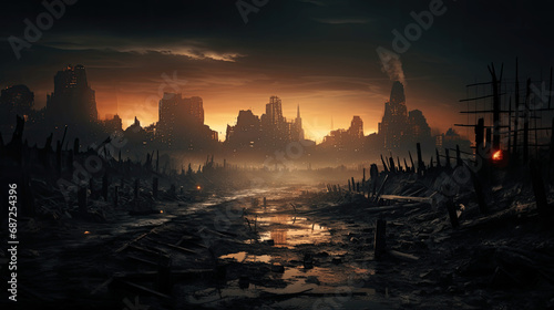 scorched earth, post-apocalyptic