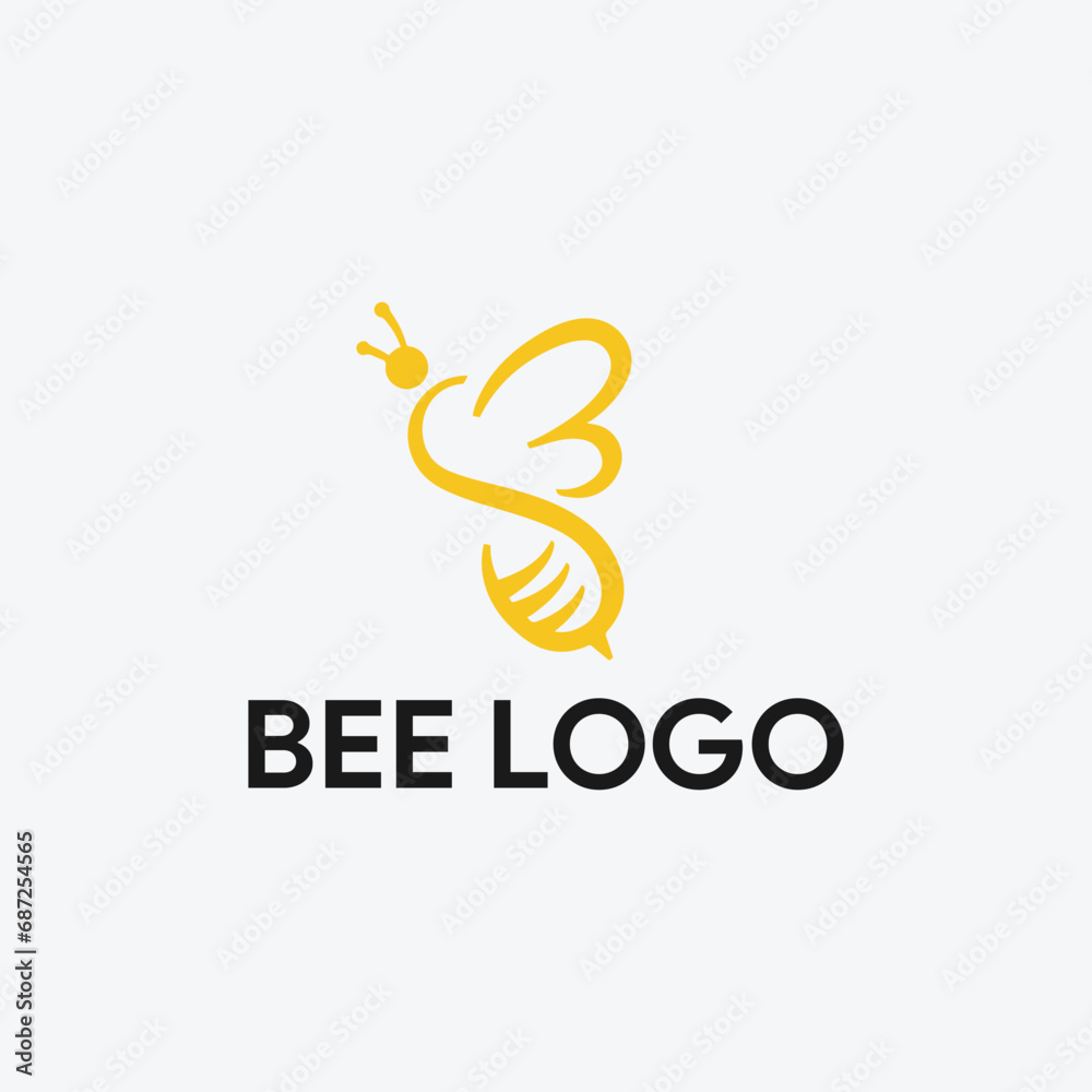 bee buzz logo design vector bee buzz logo design vector