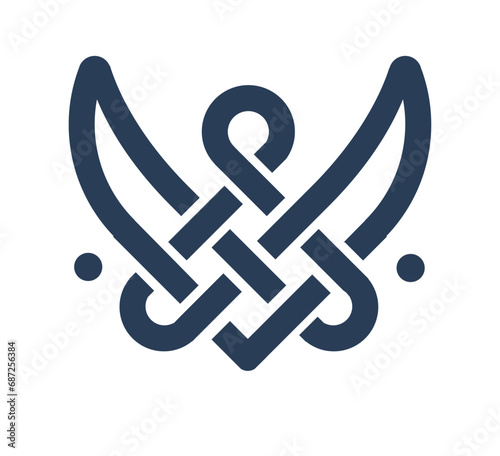 Celtic weave and knot sign