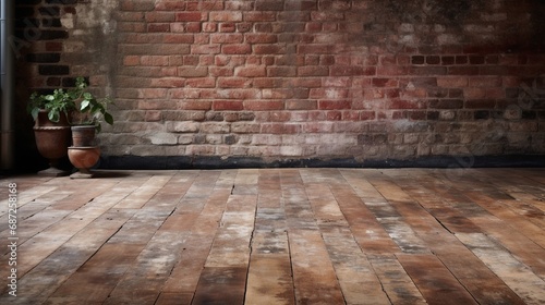A weathered and aged brick floor showcasing its rustic charm.
