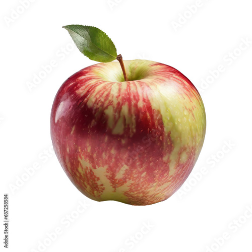 red apple isolated on white background transparent 
