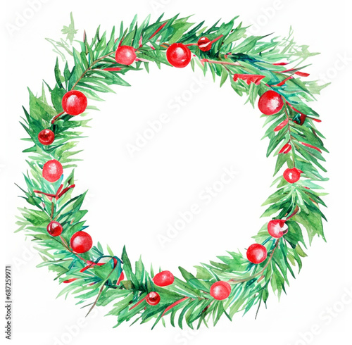 Stroik okrągła ramka świąteczna