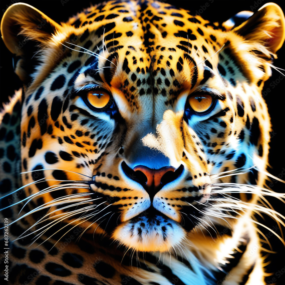 Obraz premium Radiant Sunshine Beautiful Dream Leopard