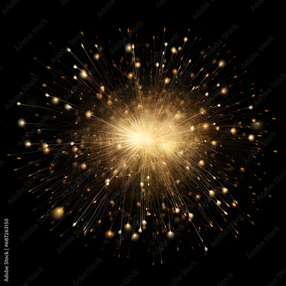 Fireworks on black background, Fireworks light up the sky, festive fireworks explode on black background, ai generated image Fireworks on black background, Fireworks light up the sky, festive fireworks explode on black background, ai generated image