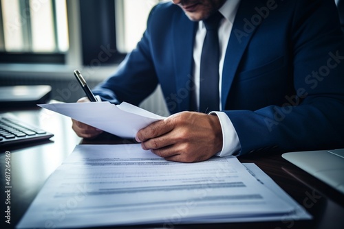_Accountant_showing_office_do-businessman signing a contract