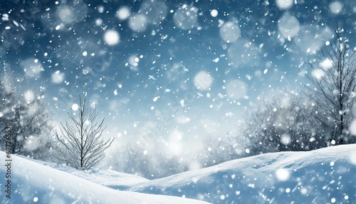 snowfall winter background © Alicia