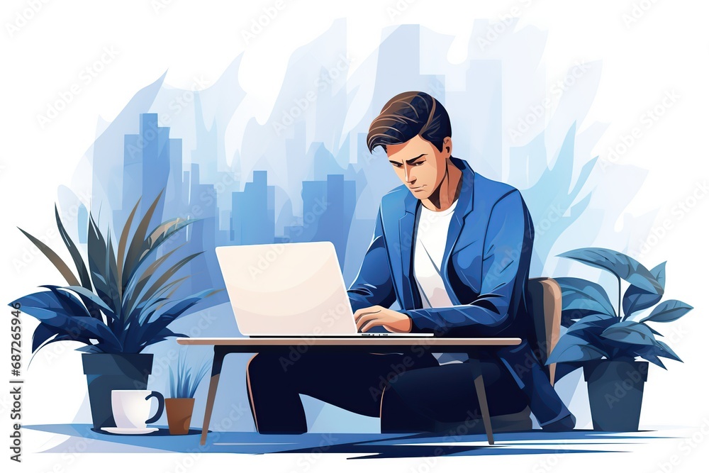 Blue monday concept. The most depressing day of the year. Negative qualities and feelings of person. Blue monday concept. The most depressing day of the year. Negative qualities and feelings of person.