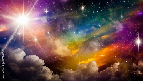 colorful abstract universe textured background