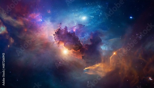 nebula on a background of outer space