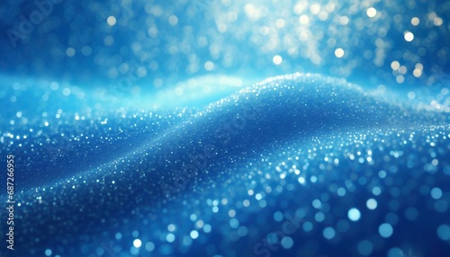 abstract bright glitter blue background out of focus 3 d render
