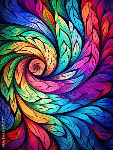 Optical Illusions: Psychedelic Spiral Art - Vibrant Swirls of Color Inspiring 60s Flashbacks, Updated for Today