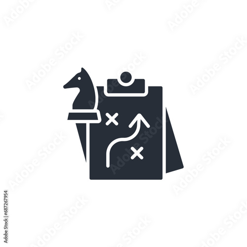 strategy icon. vector.Editable stroke.linear style sign for use web design,logo.Symbol illustration.