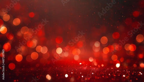 de focused blur dark red haze lights abstract red xmas background