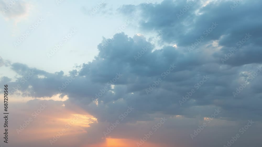 Dramatic sunset with clouds, orange, evening, timelapse, 4k Dramatic sunset with clouds, orange, evening, timelapse, 4k