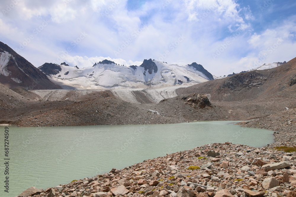 custom made wallpaper toronto digitalAdygene glacier and Adygene lake in Ala Archa National park, Kyrgyzstan