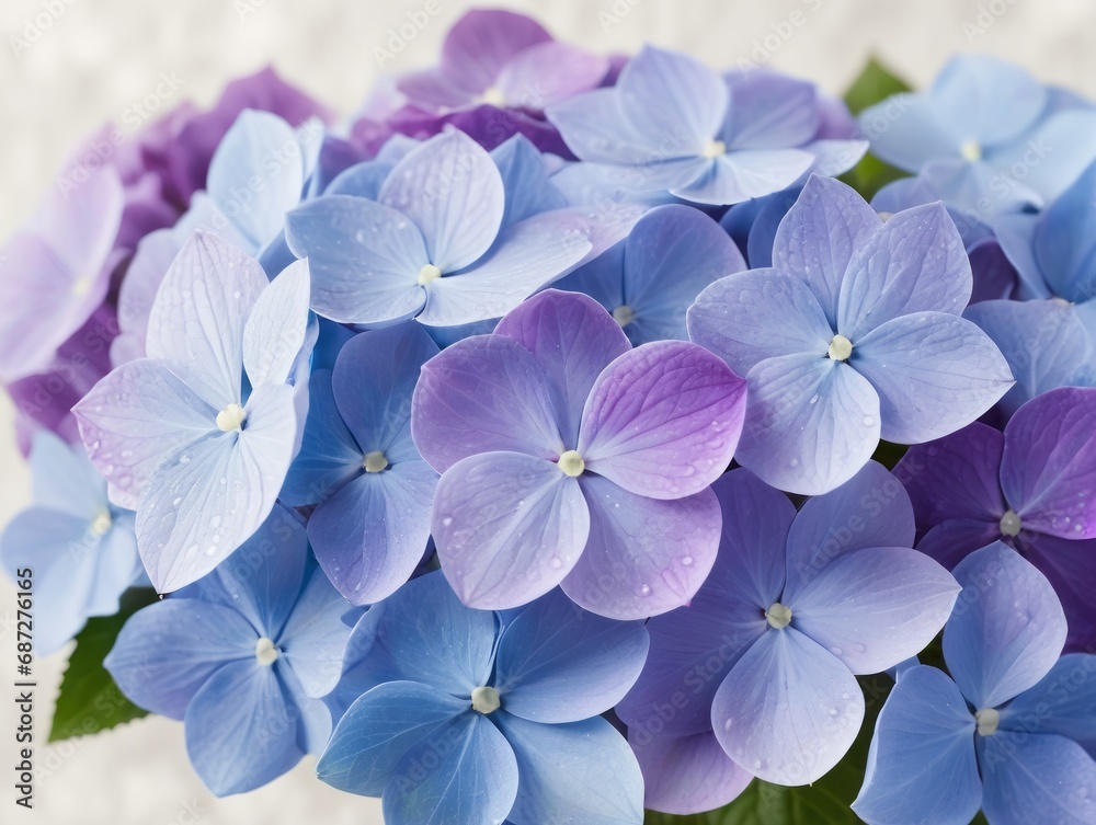 Ethereal Beauty: A Blue Hydrangea Bloom Unfolding Ethereal Beauty: A Blue Hydrangea Bloom Unfolding