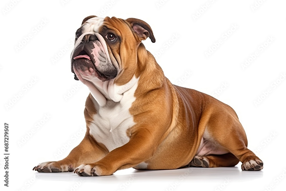 Bulldog realistic illustration Bulldog realistic illustration