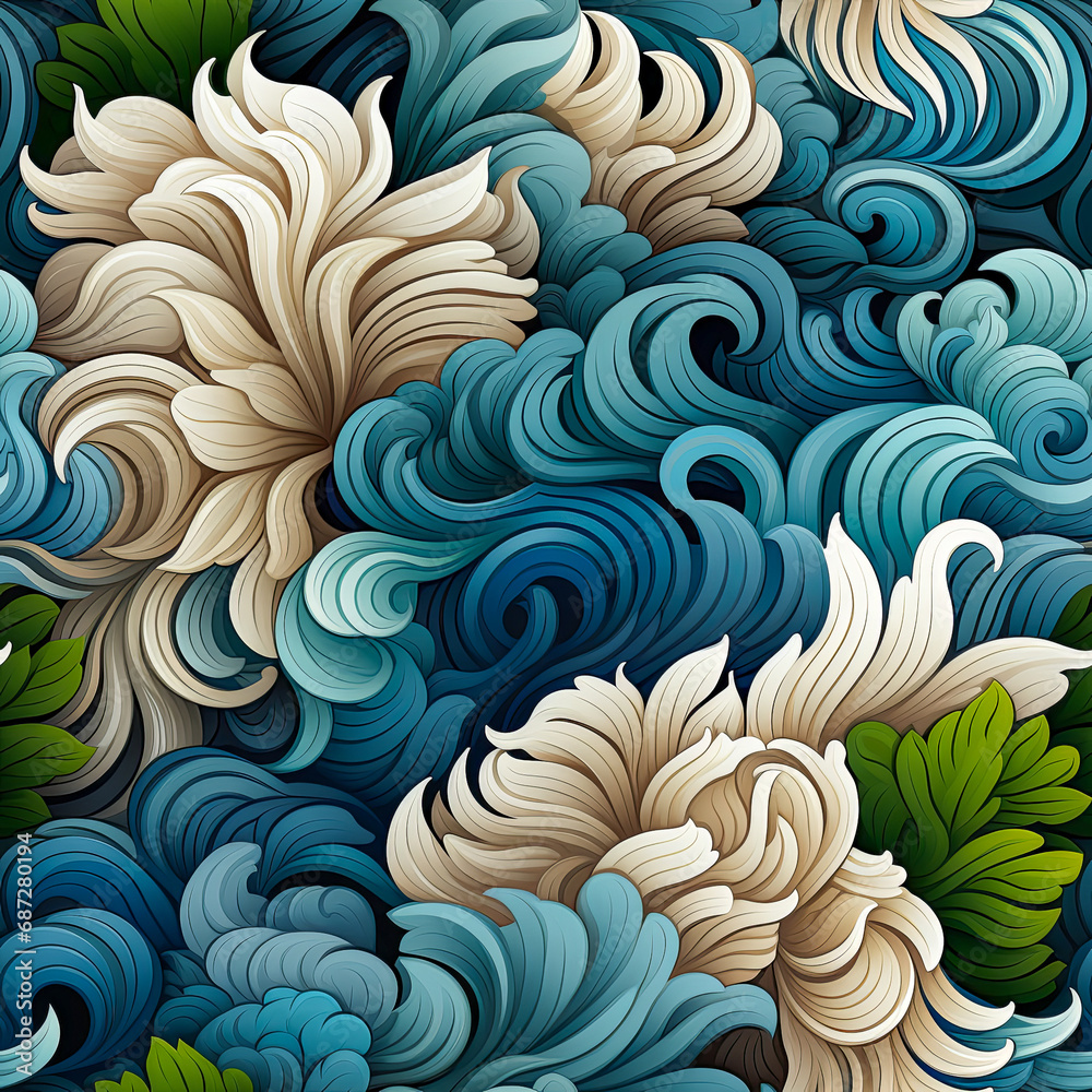 Liquid fluid modern abstract Seamless tile pattern AI art Liquid fluid modern abstract Seamless tile pattern AI art