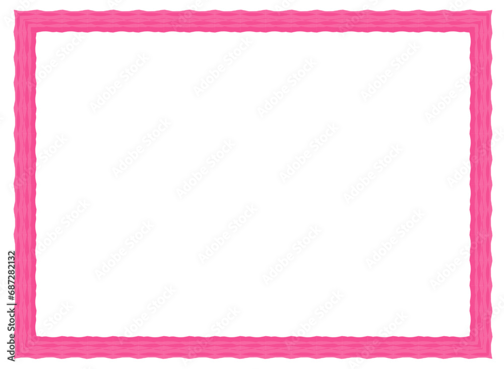Frame on a white background with space for text, blank pink frame vector illustration Frame on a white background with space for text, blank pink frame vector illustration