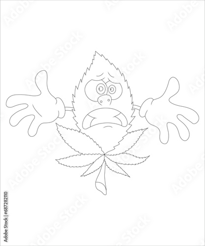 Stoner colouring page for adults