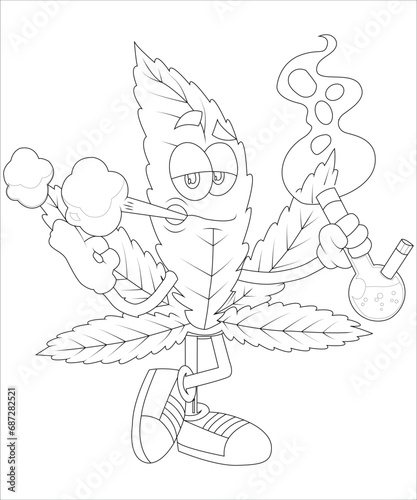Stoner coloring page for Adults