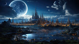 Kingdom at Night on Fantasy Planet