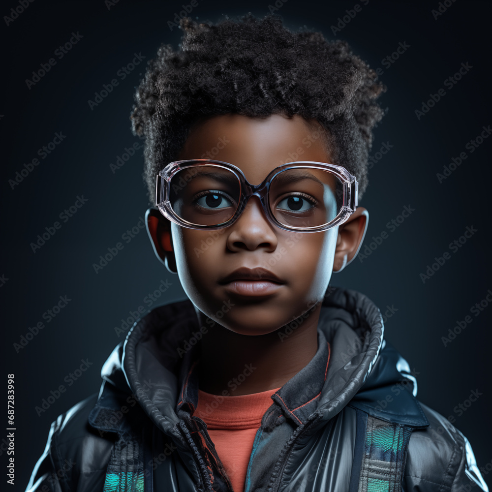 Portrait of a black boy Portrait of a black boy
