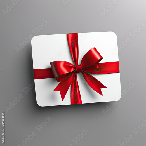 gift box with red ribbon © Masscy Artwork