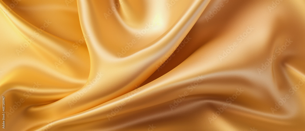 ai generative background illustration of a luxury shiny cloth like satin in yellow color ai generative background illustration of a luxury shiny cloth like satin in yellow color