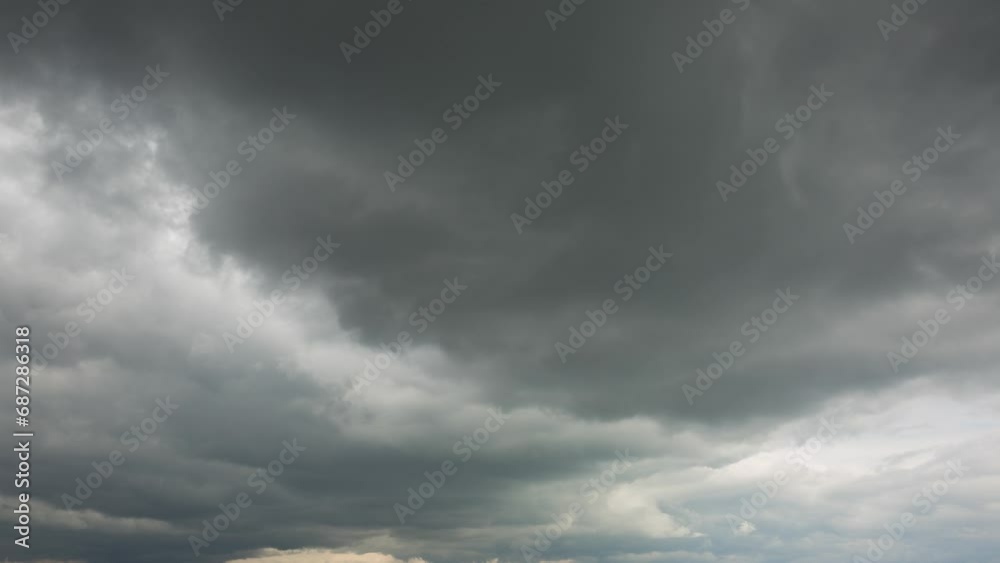 Rainy sky with big clouds in autumn, time lapse Rainy sky with big clouds in autumn, time lapse