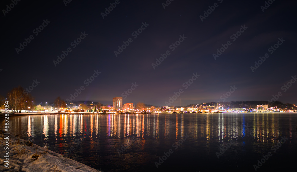 Colourful reflections of the city