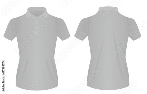 Women polo t shirt. vector illustration