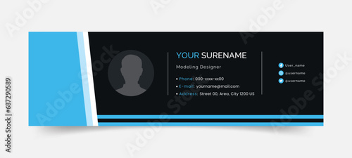 free Professional Business Banner Design in Vector or email signature