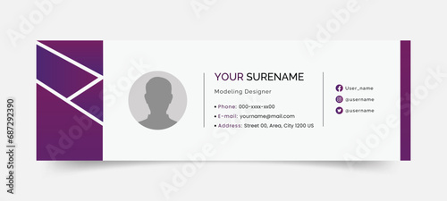 free Business Sophistication in Free Vector Banner or email signature