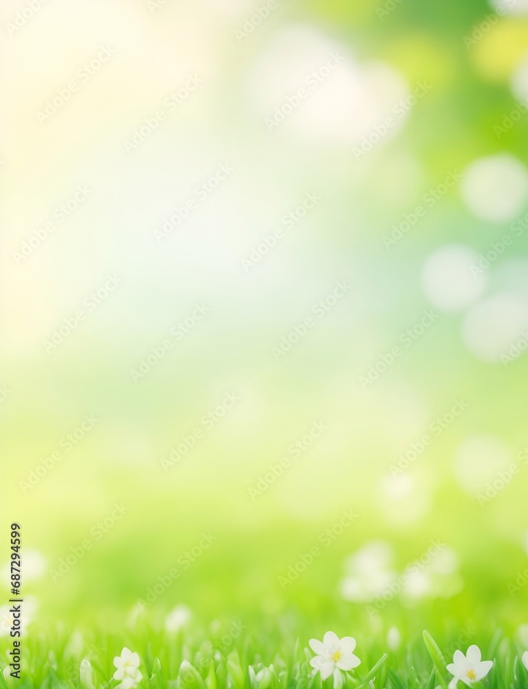 Bokeh blurred nature background. AI generated illustration Bokeh blurred nature background. AI generated illustration