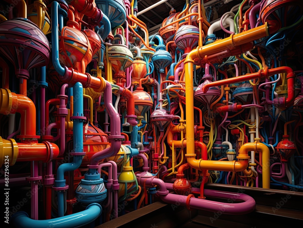 colorful pipes