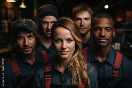 portrait of barista staff at the coffee shop