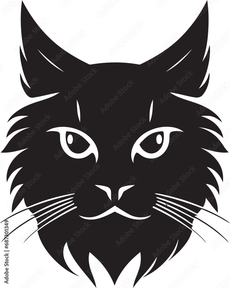 Moonlit Prowl of a CatGraceful Cat Form in VectorGraceful Cat Form in VectorCats Silent Shadow Dance