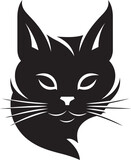 Pouncing Cat Vector SilhouetteCat in Bold ContourCat in Bold ContourThe Essence of Kittys Grace