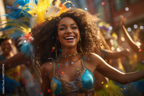 woman in carnival photo