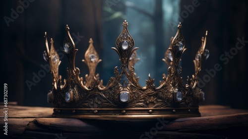 kings crown, 16:9, copy space